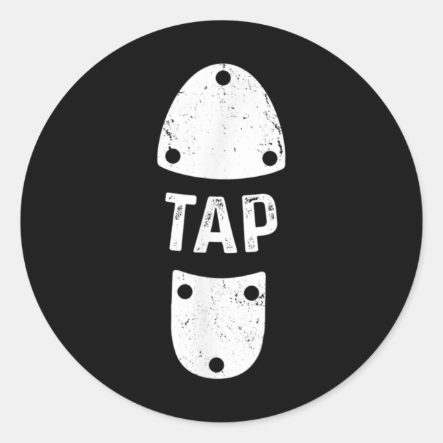 Tap Dancer Shoe Tap Dance Classic Round Sticker (Front)