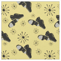 Tap Dancers Gold and Black Tap Shoes Patterned
