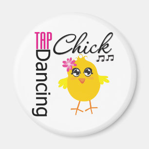 Tap Dancing Chick Magnet