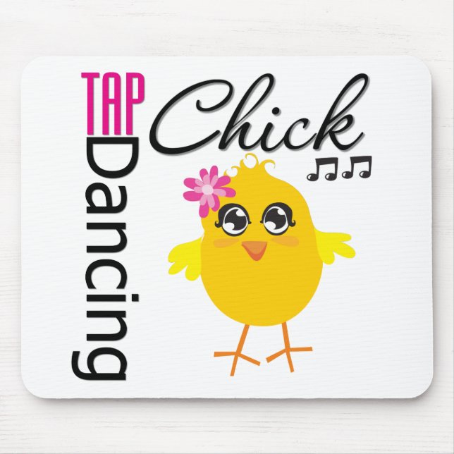 Tap Dancing Chick Mouse Mat (Front)