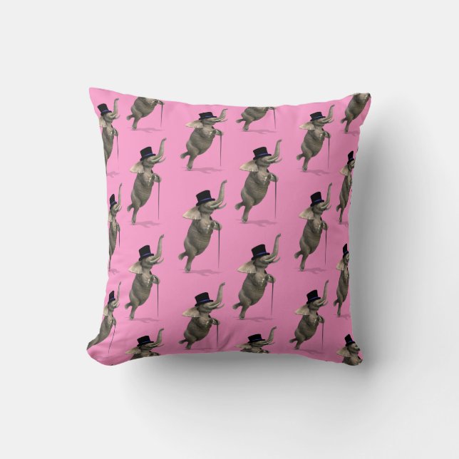 Tap Dancing Elephant Cushion (Front)