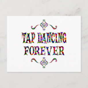 Tap Dancing Forever Postcard