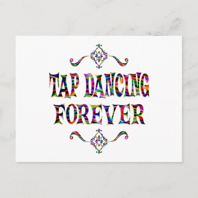 Tap Dancing Forever Postcard (Front)