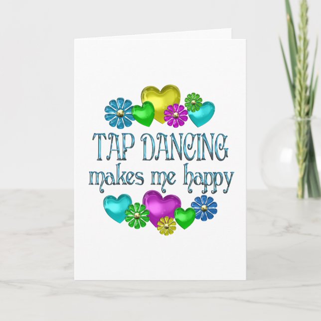 Tap Dancing Happiness Card (Front)