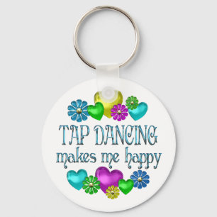 Tap Dancing Happiness Key Ring
