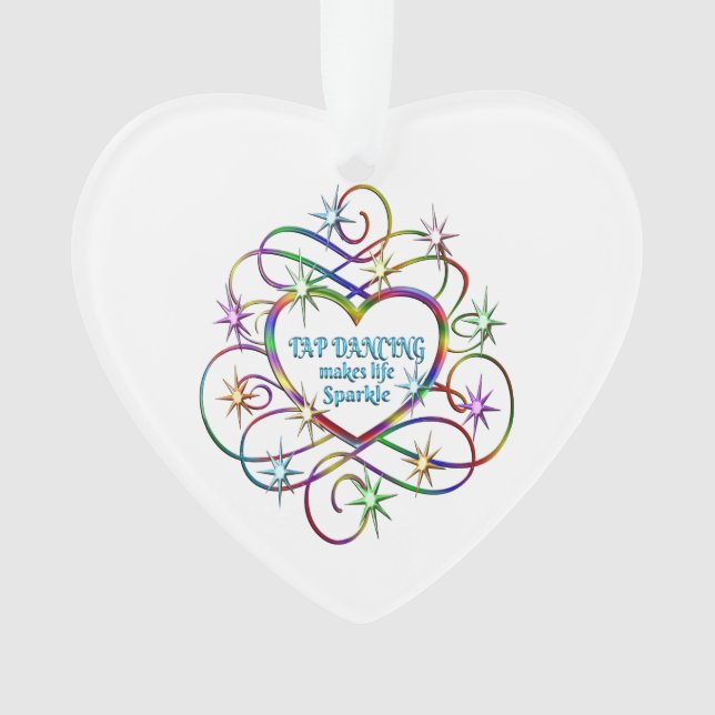 Tap Dancing Makes Life Sparkle Ornament (Front)