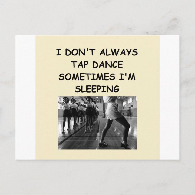 tap dancing postcard (Front)
