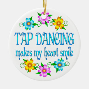 Tap Dancing Smiles Ceramic Tree Decoration