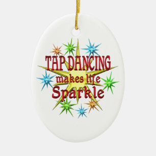Tap Dancing Sparkles Ceramic Tree Decoration