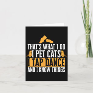 Tap Dancing Teacher Cats Tap Dancer Tap Dance Card