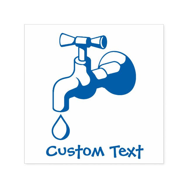 Tap Dripping Self-inking Stamp (Design)