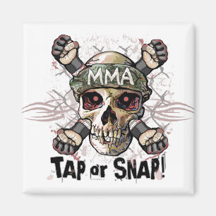 Tap or Snap MMA Skull Gear Magnet