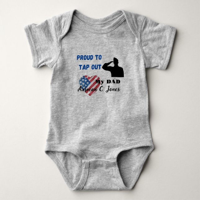 Tap out BMT Graduation Baby Bodysuit (Front)