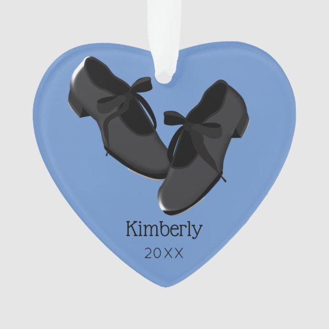 Tap Shoes Personalised Ornament (Front)