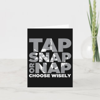 Tap Snap Or Nap Brazillian Jiu Jitsu Bjj  Card