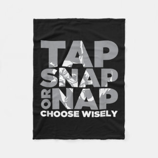 Tap Snap Or Nap Brazillian Jiu Jitsu Bjj  Fleece Blanket