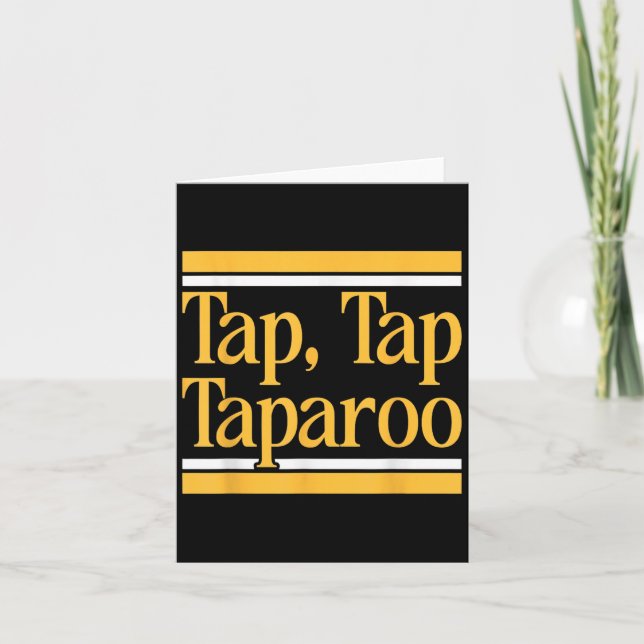 Tap Tap Taparoo Golf Humour T-shirt.png  Card (Front)