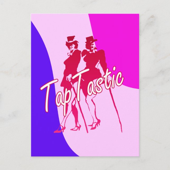 Tap Tastic Dancing Postcard (Front)