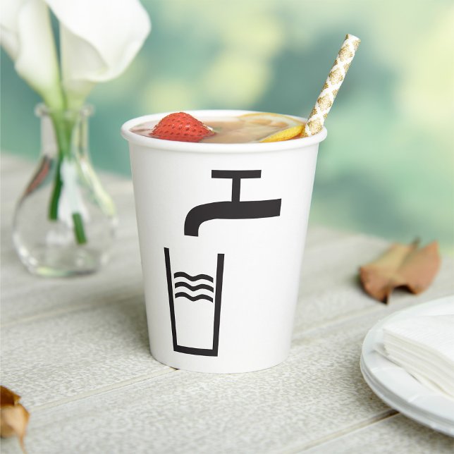 Tap Water Symbol Paper Cups (Creator Uploaded)