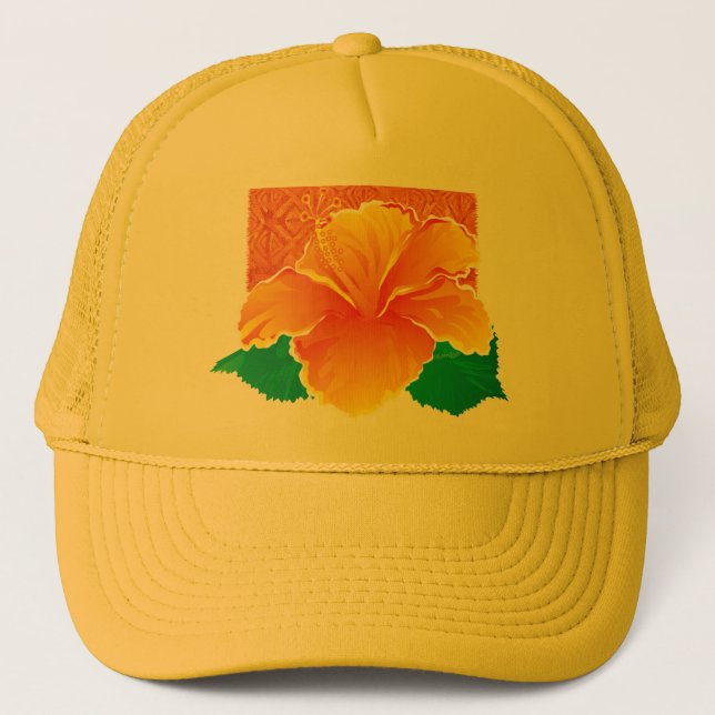 Tapa Hibiscus Hat (Front)