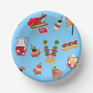  Tapas Party Paper Plate