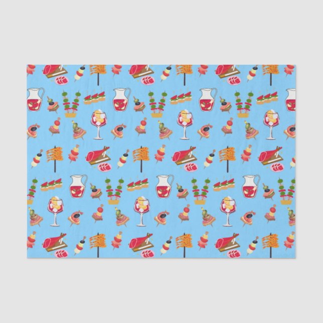 Tapas Party Tissue Paper (Front)