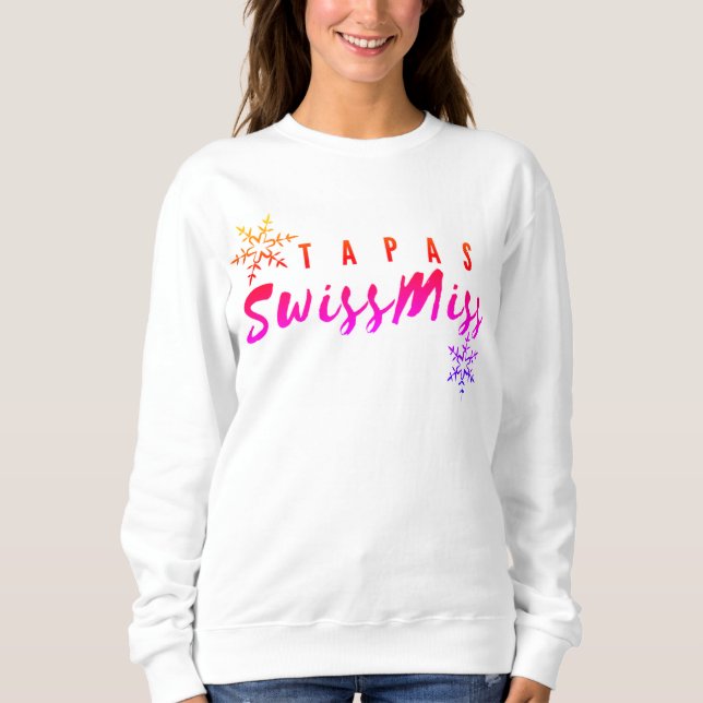 Tapas Swiss Miss Christmas sweatshirt (Front)