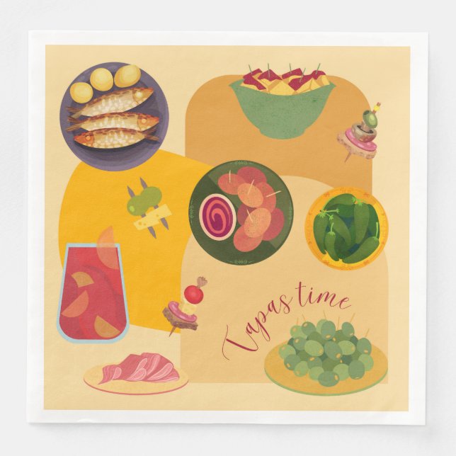  Tapas Time Napkin (Front)