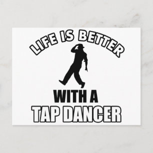 Tapdance designs postcard
