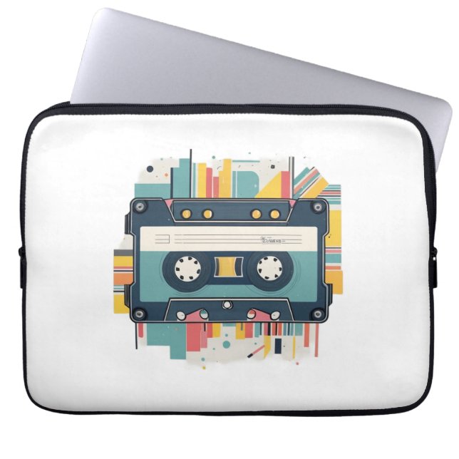 tape cassette laptop sleeve (Front)