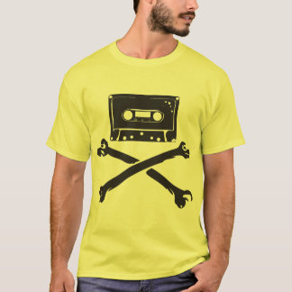 Tape & Crossbones Music Pirate Piracy Home Taping T-Shirt