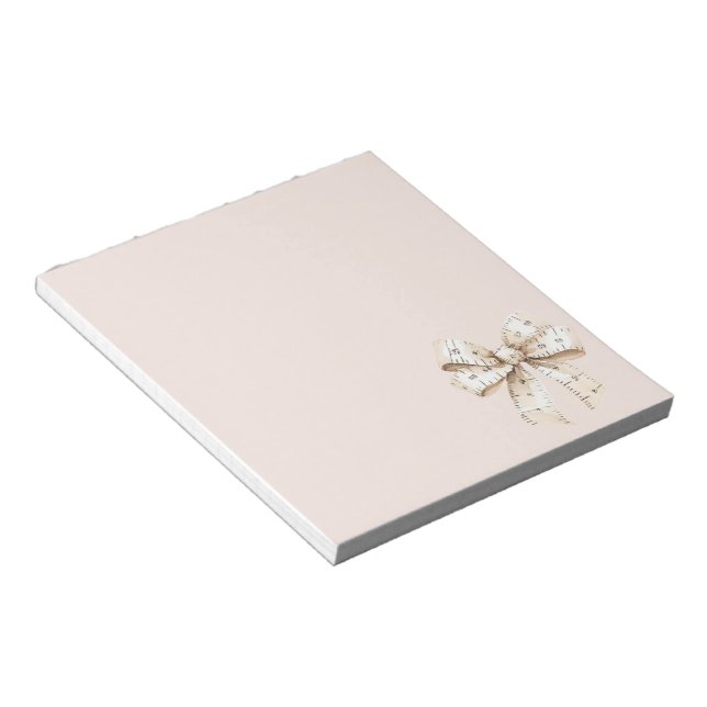 Tape Measure Bow Notepad (Angled)