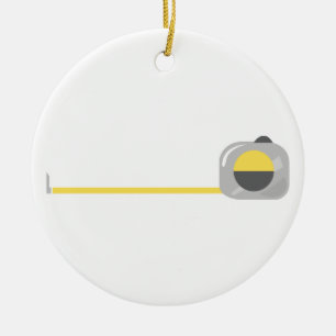 Tape Measure Ceramic Tree Decoration