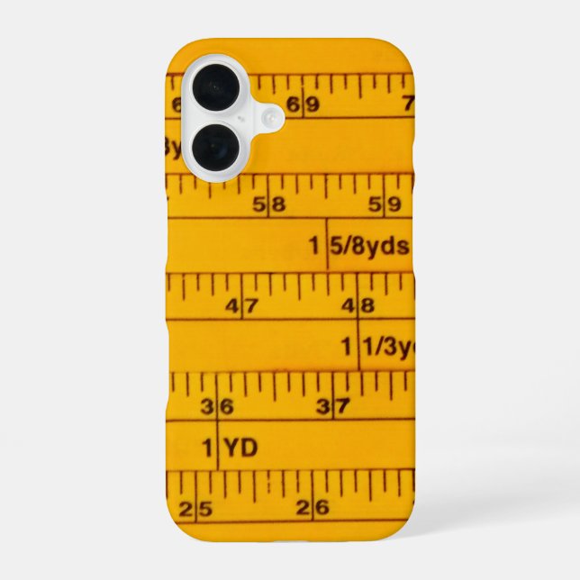 Tape Measure -  iPhone 16 Case (Back)