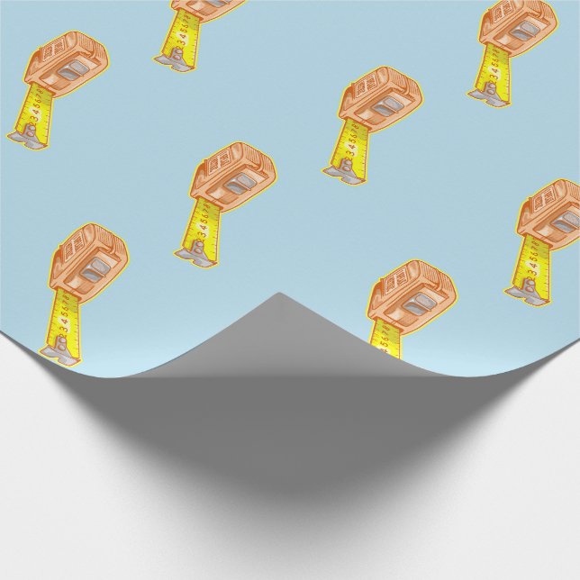 Tape measure metric system measuring tape wrapping paper (Corner)