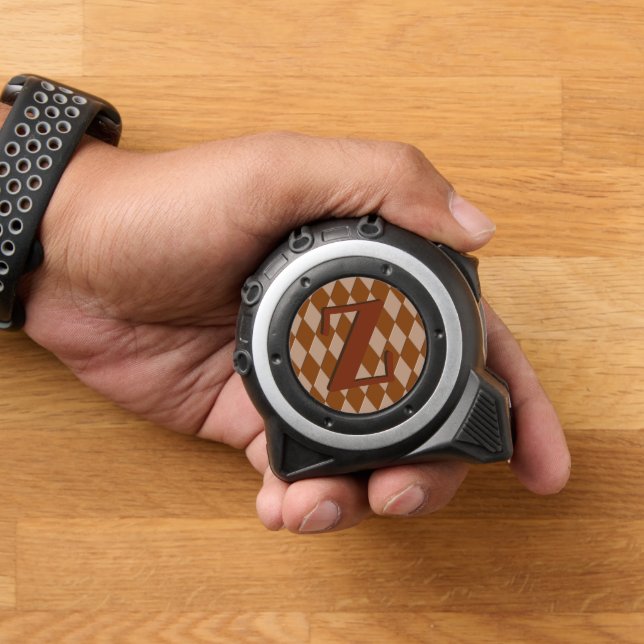 Tape Measure - Monogram on Diamond Shapes 1 (Home)