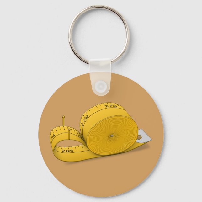 Tape Measure Snail Key Ring (Front)