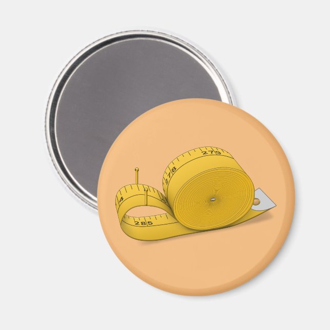 Tape Measure Snail Magnet (Front/Back)