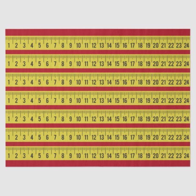 Tape Measure Tissue for Gift Wrapping Paper (Front)