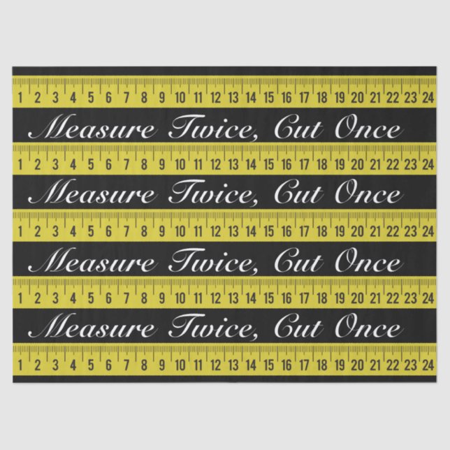 Tape Measure Tissue for Gift Wrapping Paper (Front)