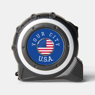 Tape Measure - USA Personalised - Add City Name 1