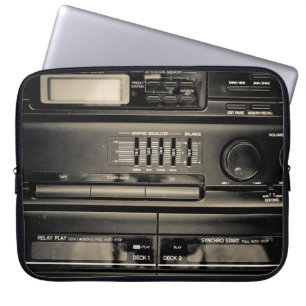 Tape recorder laptop sleeve