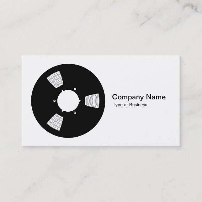 Tape Spool Business Card (Front)