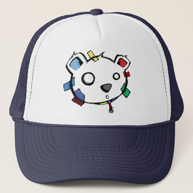 TapedOnBalloonHat - Disco Trucker Hat (Front)