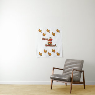 Tapestries Christmas Gingerbread Man