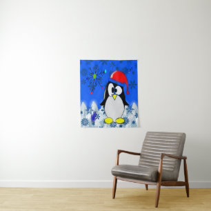 Tapestries Christmas Penguin