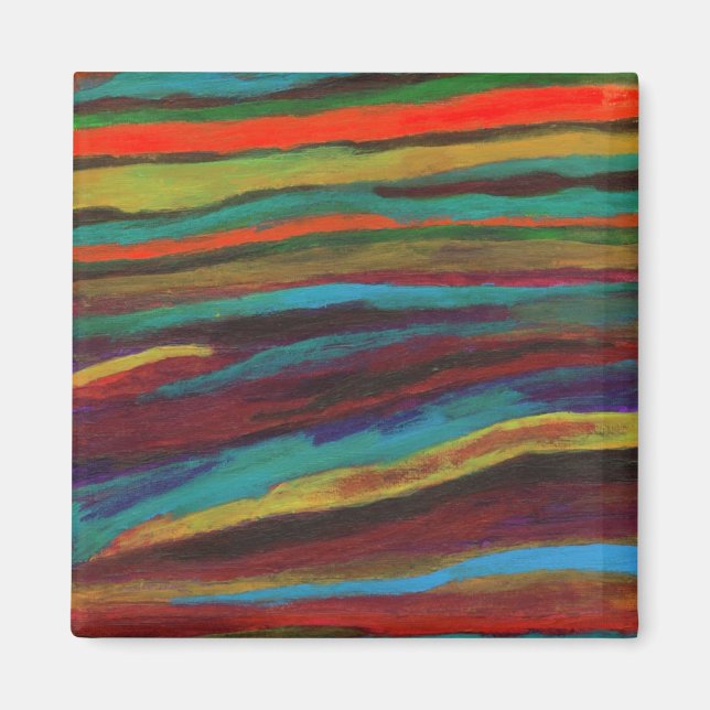 Tapestry #3 Abstract Art Magnet (Front)