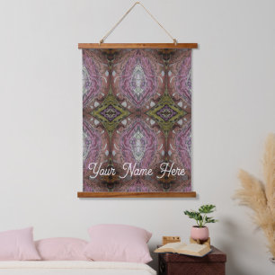 Tapestry - Abstract Burgundy & Green