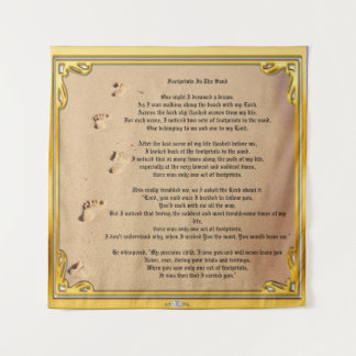 Tapestry Footprints In The Sand Sober Champions