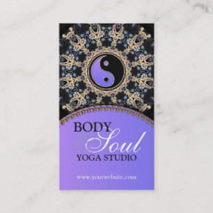 Tapestry Gems New Age Yoga Business Cards
